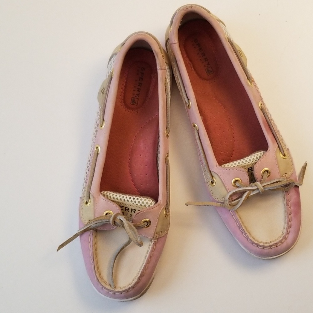 Sperry mesh top siders